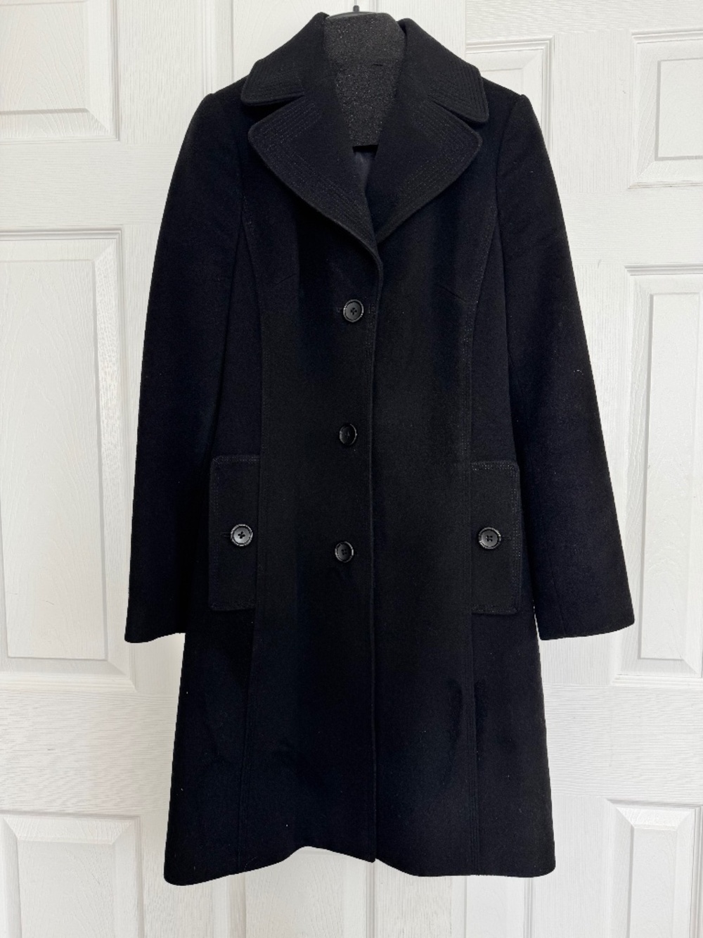 Banana Republic Black Wool Blend Coat - Size S